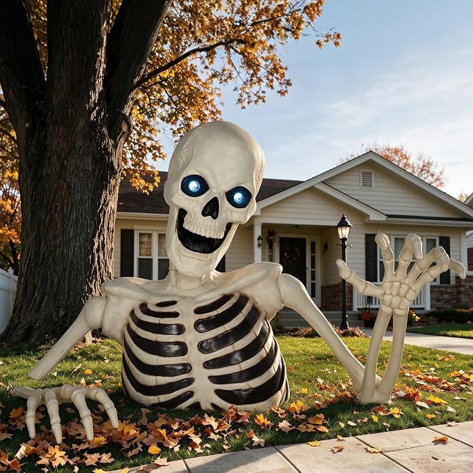 🎃 48" GIANT GROUND-BREAKING SKELETON 60% OFF — LIMITED HALLOWEEN SALE